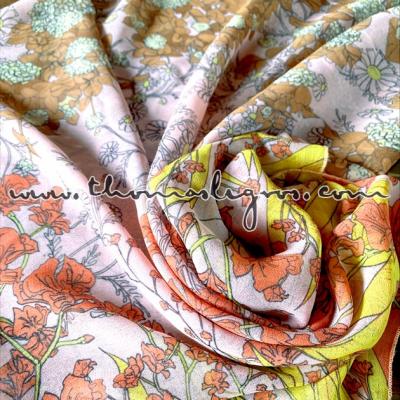 Imprimé jardin bohème sur tissu