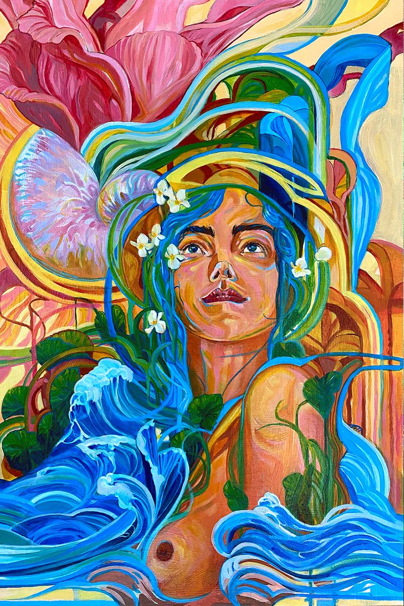 Article peinture coeur leger