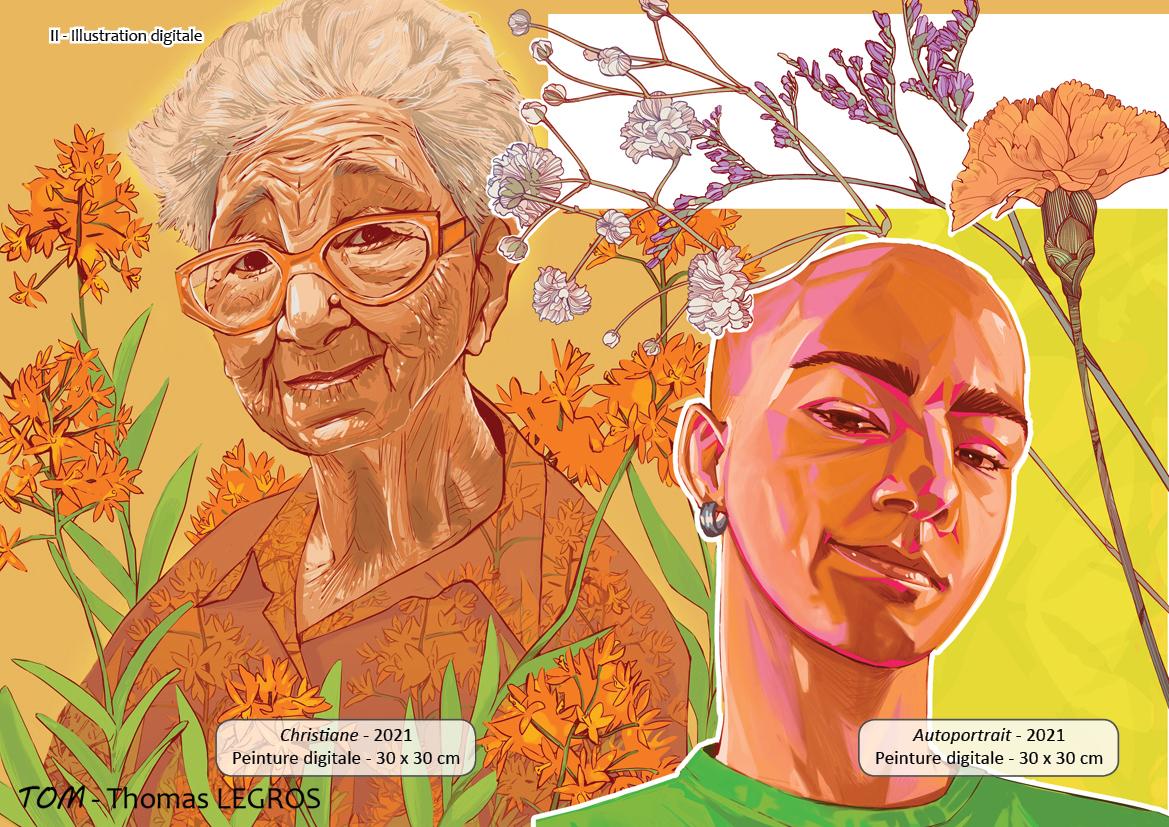 Illustration digitale portrait