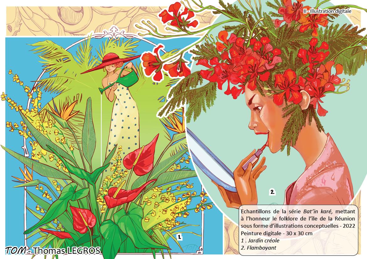 Illustration digitale reunion